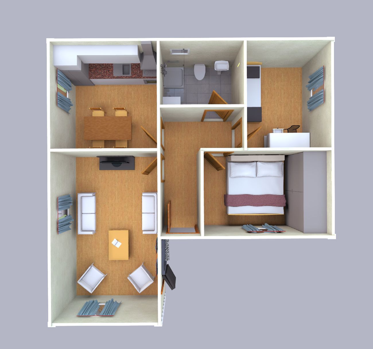 PE57 57 m2 Prefabrik Ev İzmir