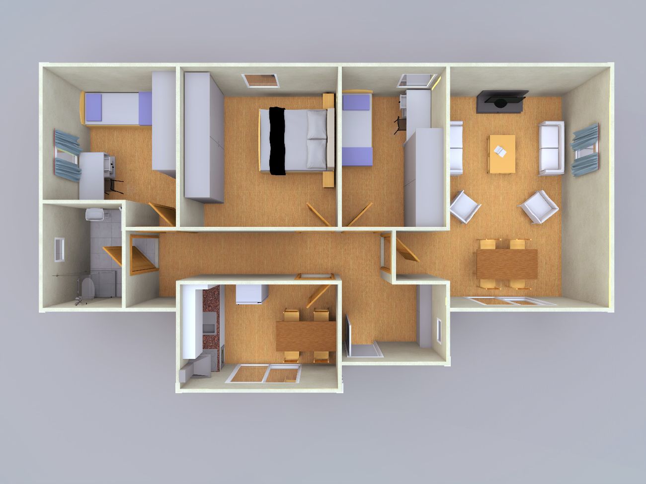 PE87 87 m2 Prefabrik Ev İzmir